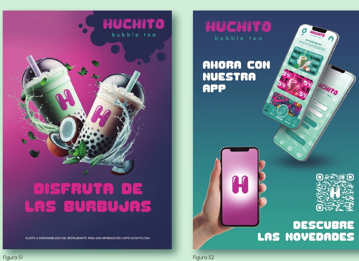 Dos carteles promocionales de Huchito